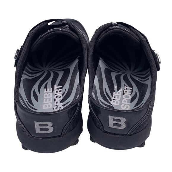 Bebe Sport Mercury Rising Black Logo Sneaker (34792) Women's Size 7.5 NEW in Box - Picture 4 of 8